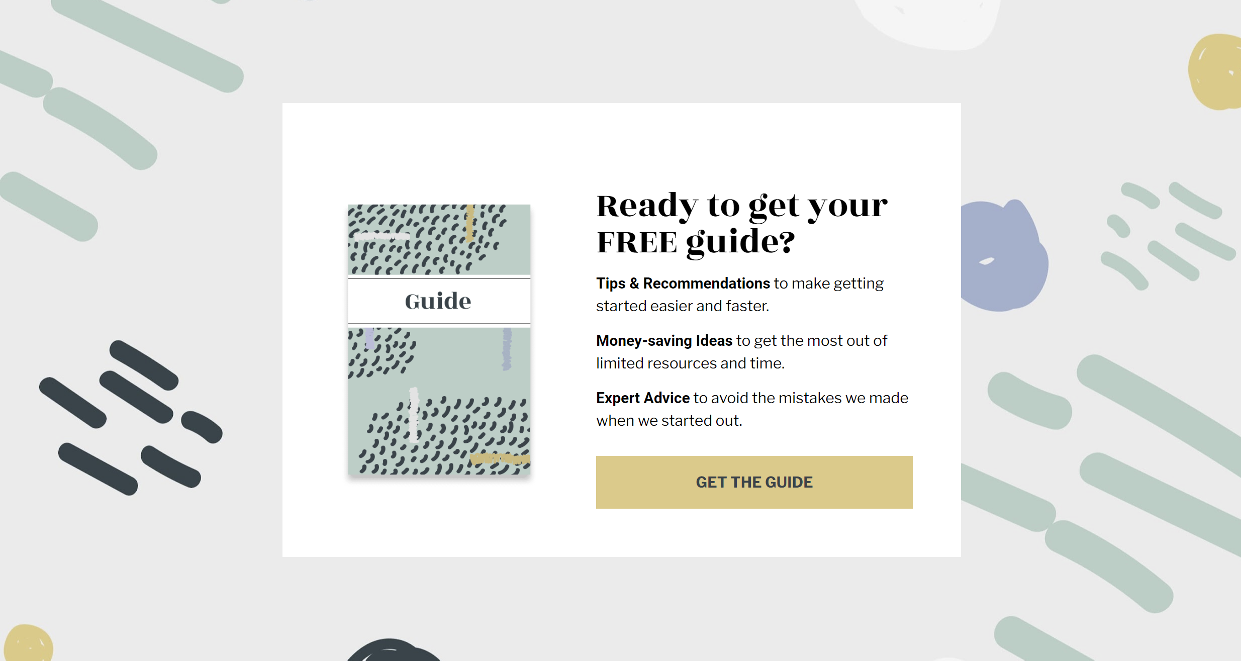 Get Your Guide Landing Page project